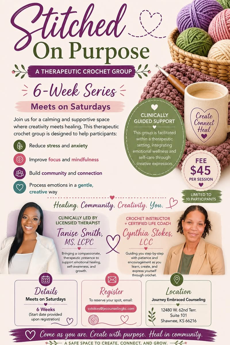Stitched on Purpose: A Therapeutic Crochet Group - 6 Week Series