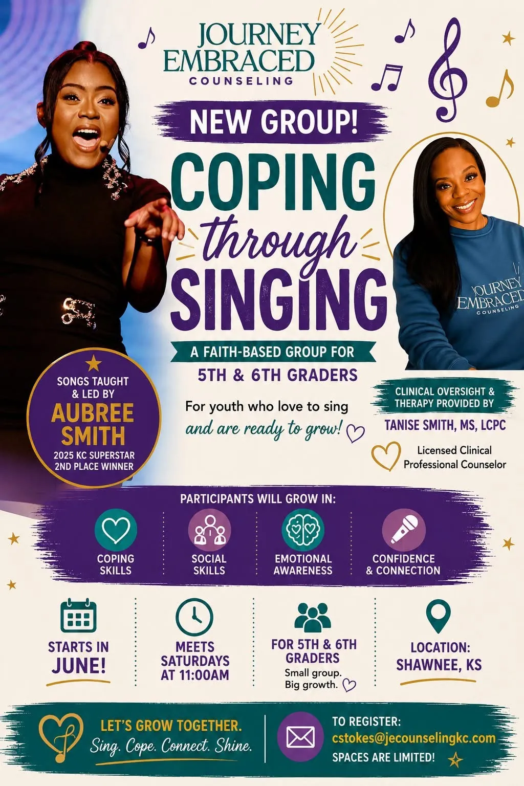 Coping Through Singing, A Faith-Based Group for 5th and 6th Graders